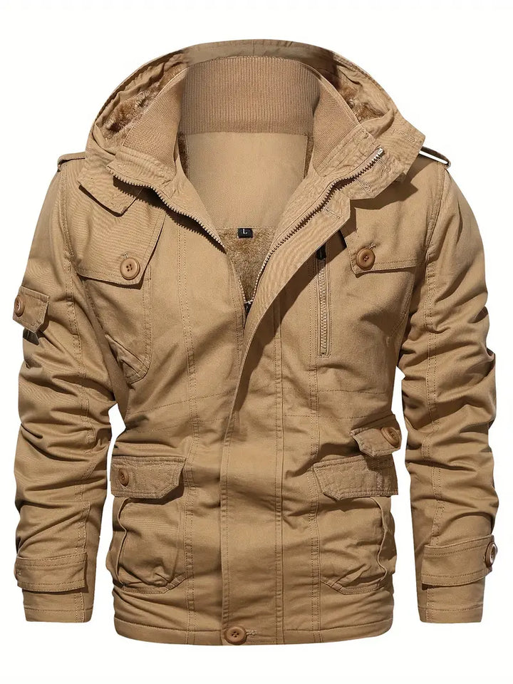 CHEXPEL MEN'S WINTER COTTON THICK MILITARY COAT 8936