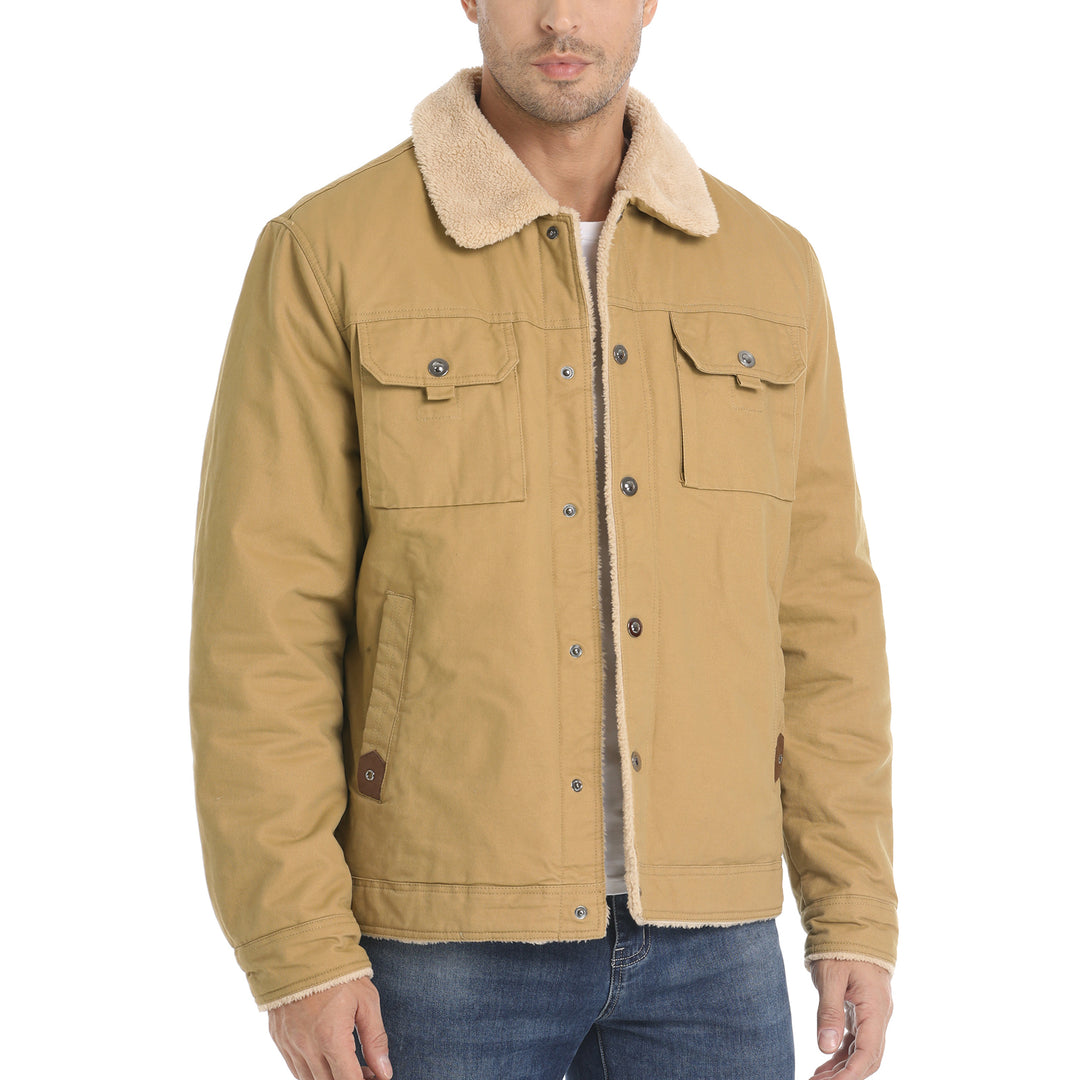 CHEXPEL MEN'S SHERPA TRUCKER CARGO JACKET 08